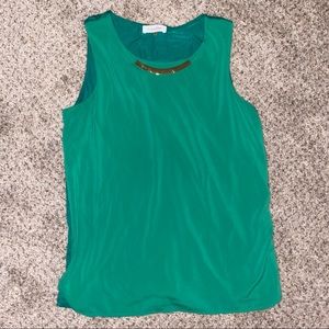 Calvin Klein green blouse size M